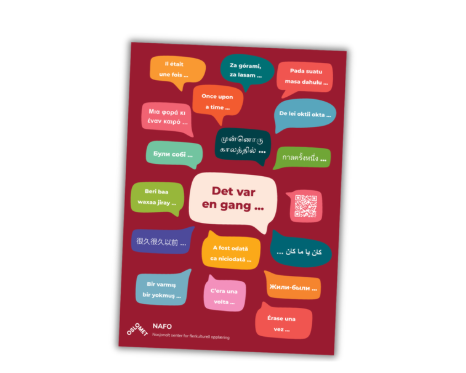 Plakat med "Det var en gang..." på mange språk.